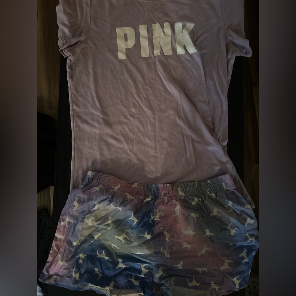 PINK Victoria's Secret Purple Pajama Set